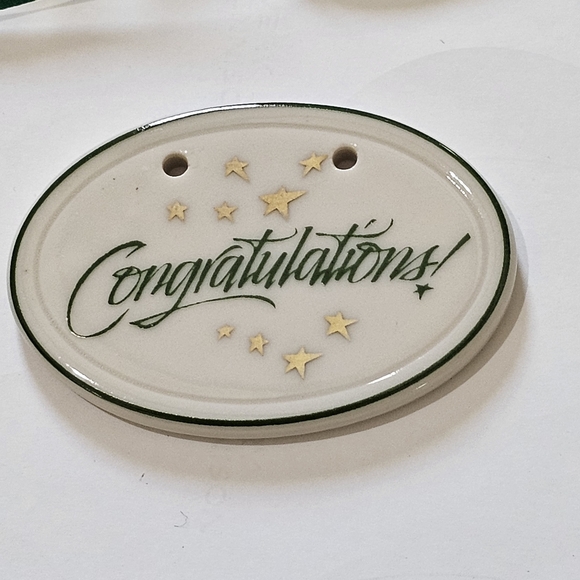 Longaberger Congratulations Basket Tie-On  - #31496 - Trim Any Basket - Picture 2 of 7